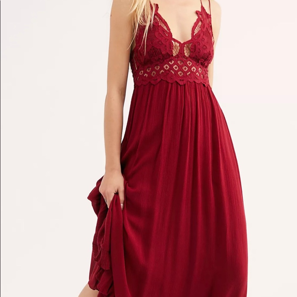 Free People Adella Maxi Slip Dress